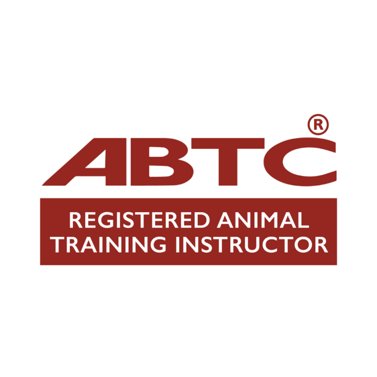 Red logo: ABTC (registered trademark) Registered Animal Training Instructor